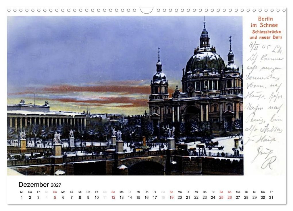 Weitere Ansicht: Farbige Grüße aus dem alten Berlin - Die schönsten Postkarten der Kaiserzeit (Wandkalender 2027 DIN A3 quer), CALVENDO Monatskalender | Reiner Silberstein, Calvendo