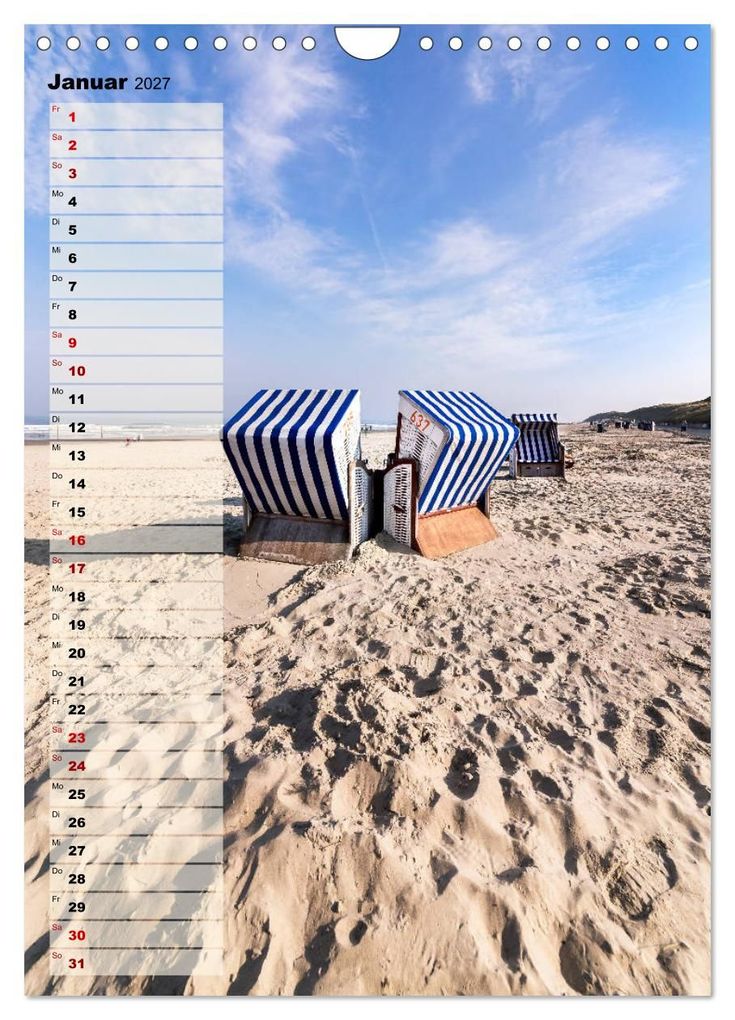 Weitere Ansicht: An der See Geburtstagsplaner (Wandkalender 2027 DIN A4 hoch), CALVENDO Monatskalender | Andrea Dreegmeyer, Calvendo