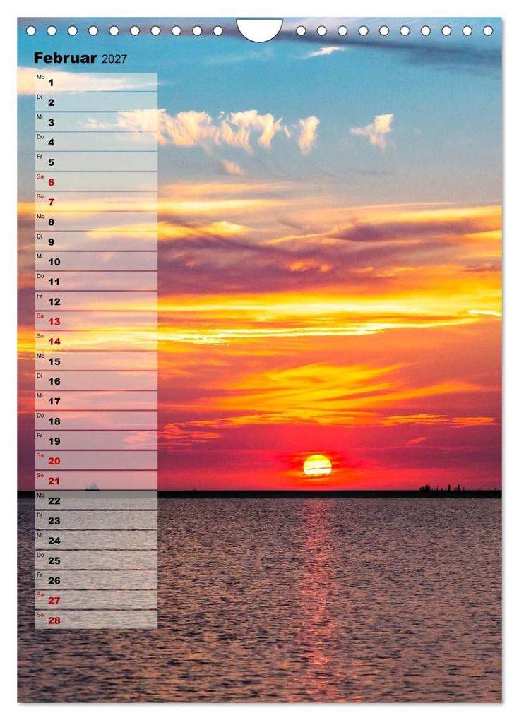 Weitere Ansicht: An der See Geburtstagsplaner (Wandkalender 2027 DIN A4 hoch), CALVENDO Monatskalender | Andrea Dreegmeyer, Calvendo