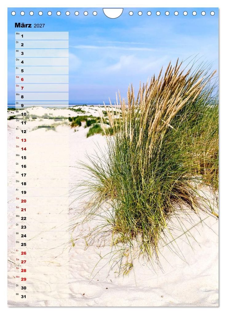 Weitere Ansicht: An der See Geburtstagsplaner (Wandkalender 2027 DIN A4 hoch), CALVENDO Monatskalender | Andrea Dreegmeyer, Calvendo