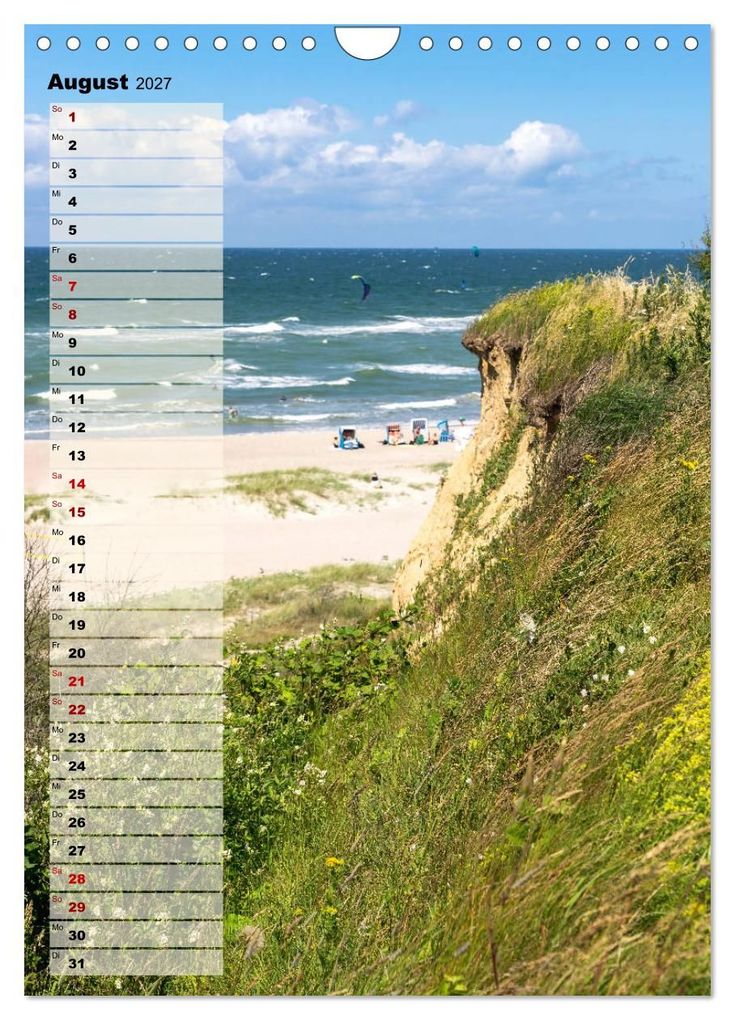 Weitere Ansicht: An der See Geburtstagsplaner (Wandkalender 2027 DIN A4 hoch), CALVENDO Monatskalender | Andrea Dreegmeyer, Calvendo