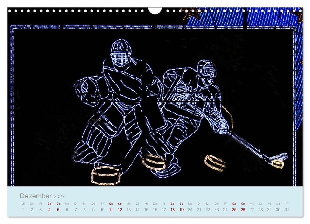 Weitere Ansicht: Eishockey! Schneller, härter, das Powergame! (Wandkalender 2027 DIN A3 quer), CALVENDO Monatskalender | Boris Robert, Calvendo