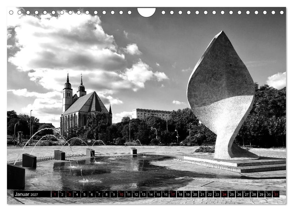 Weitere Ansicht: Magdeburg in Schwarz - Weiß (Wandkalender 2027 DIN A4 quer), CALVENDO Monatskalender | Beate Bussenius, Calvendo