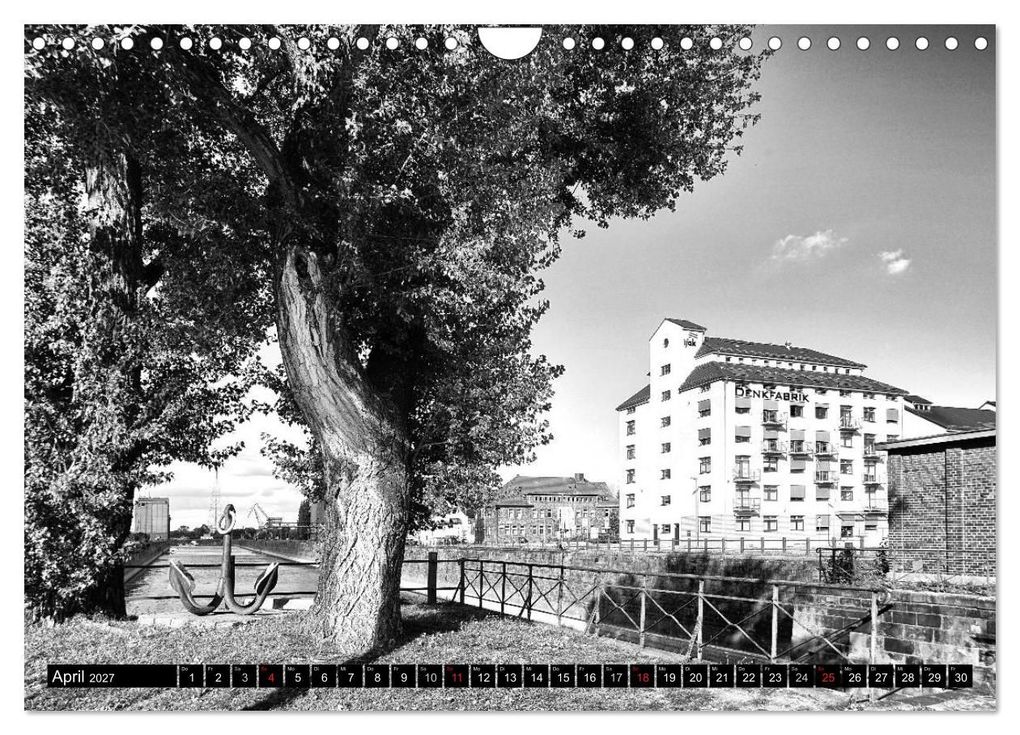 Weitere Ansicht: Magdeburg in Schwarz - Weiß (Wandkalender 2027 DIN A4 quer), CALVENDO Monatskalender | Beate Bussenius, Calvendo