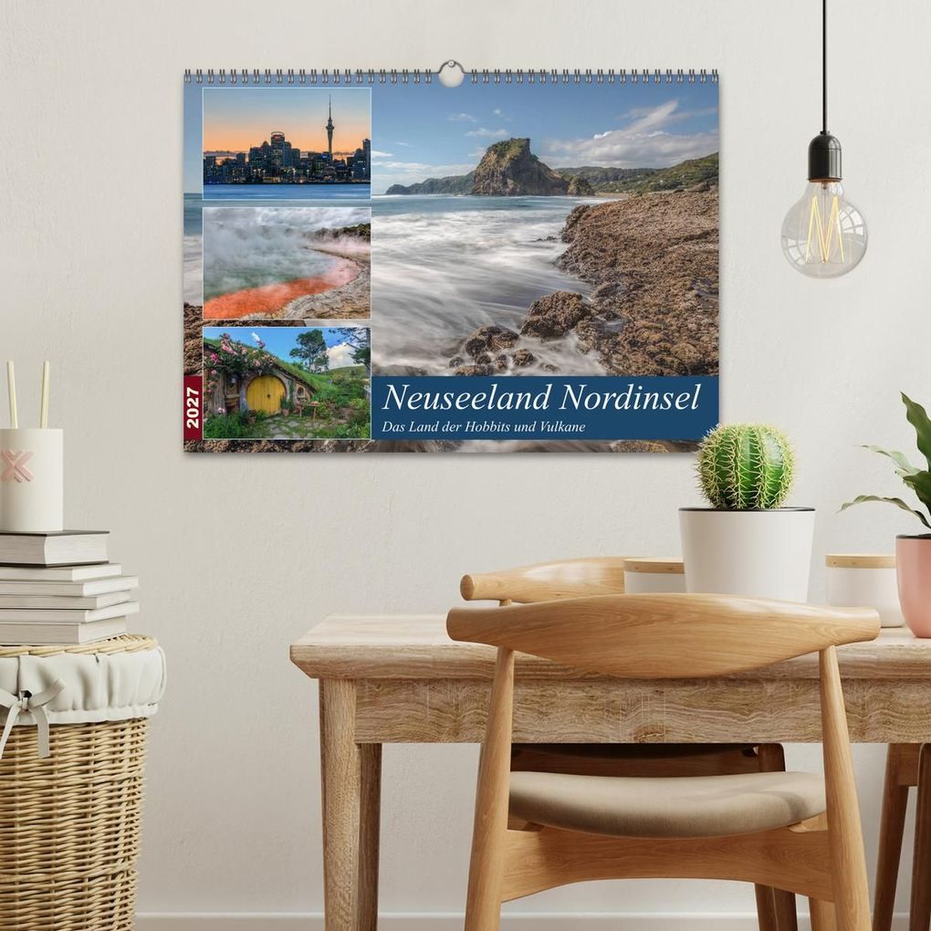 Weitere Ansicht: Neuseeland Nordinsel - Das Land der Hobbits und Vulkane (Wandkalender 2027 DIN A3 quer), CALVENDO Monatskalender | Joana Kruse, Calvendo