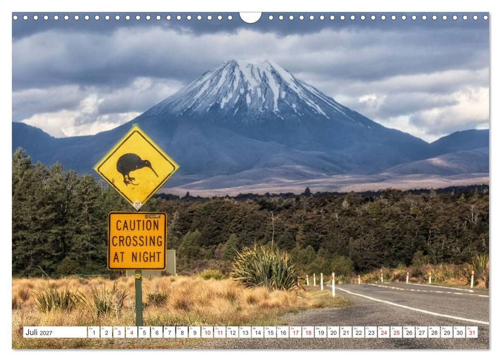 Weitere Ansicht: Neuseeland Nordinsel - Das Land der Hobbits und Vulkane (Wandkalender 2027 DIN A3 quer), CALVENDO Monatskalender | Joana Kruse, Calvendo