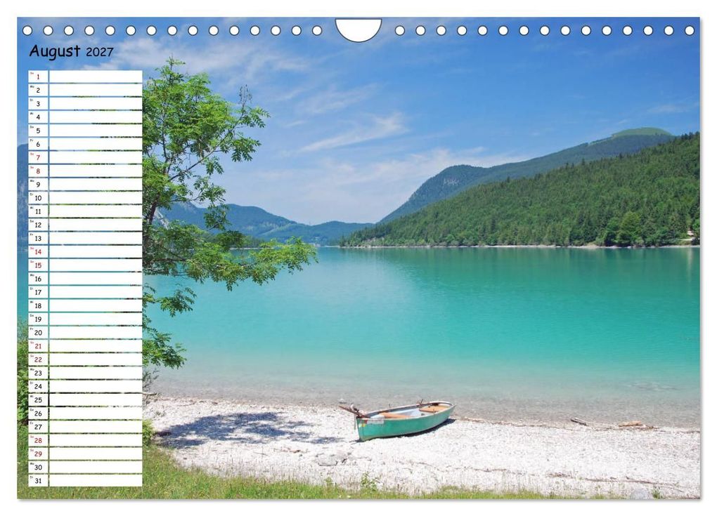 Weitere Ansicht: Einsame Natur - Terminkalender (Wandkalender 2027 DIN A4 quer), CALVENDO Monatskalender | Anita Berger, Calvendo