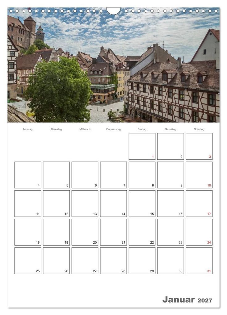 Weitere Ansicht: NÜRNBERG Bezauberndes Altstadtherz / Terminplaner (Wandkalender 2027 DIN A3 hoch), CALVENDO Monatskalender | Melanie Viola, Calvendo