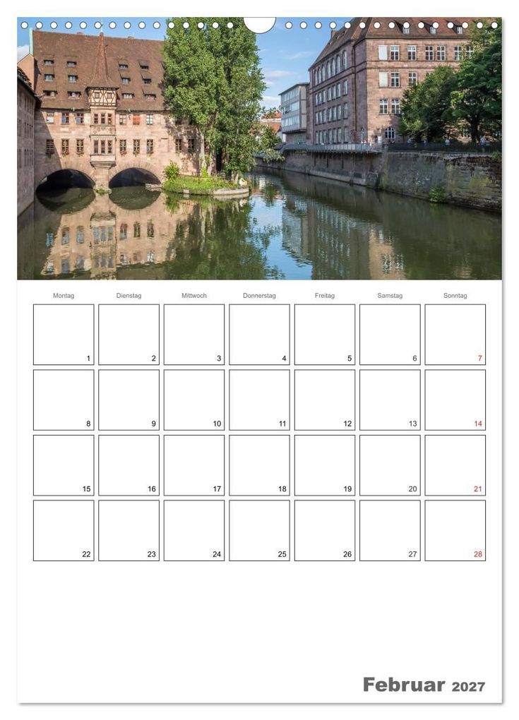 Weitere Ansicht: NÜRNBERG Bezauberndes Altstadtherz / Terminplaner (Wandkalender 2027 DIN A3 hoch), CALVENDO Monatskalender | Melanie Viola, Calvendo