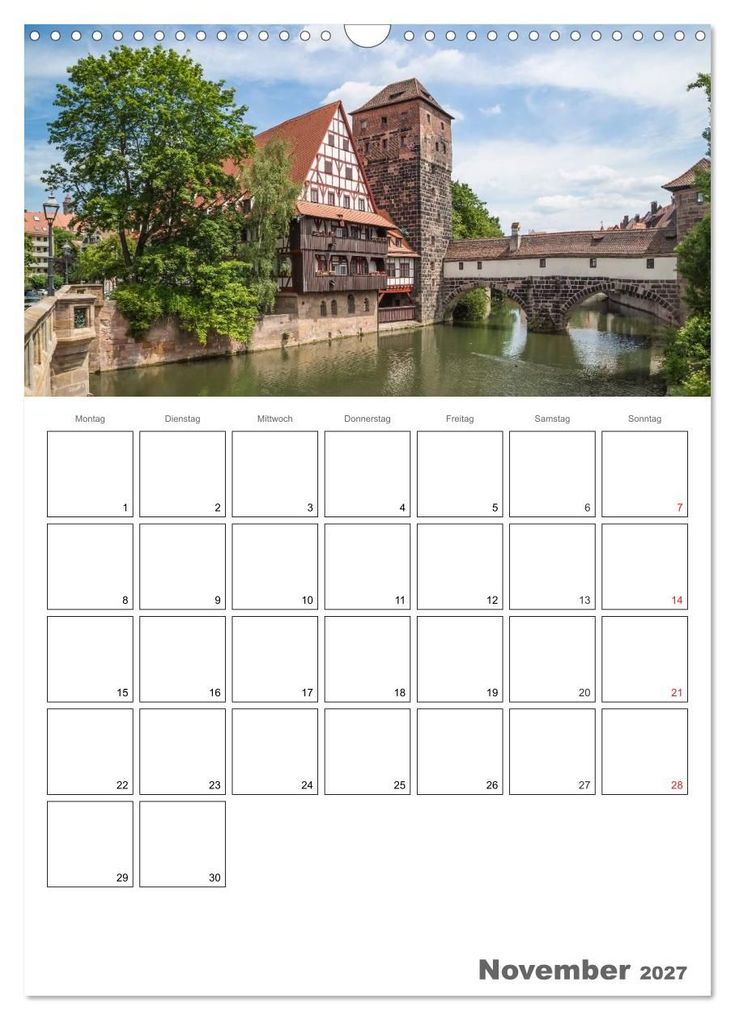 Weitere Ansicht: NÜRNBERG Bezauberndes Altstadtherz / Terminplaner (Wandkalender 2027 DIN A3 hoch), CALVENDO Monatskalender | Melanie Viola, Calvendo