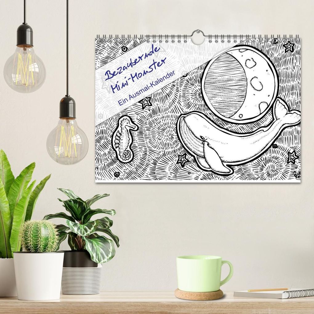 Weitere Ansicht: Bezaubernde Mini-Monster - Ein Ausmal-Kalender (Wandkalender 2027 DIN A4 quer), CALVENDO Monatskalender | Benita Zabel, Calvendo