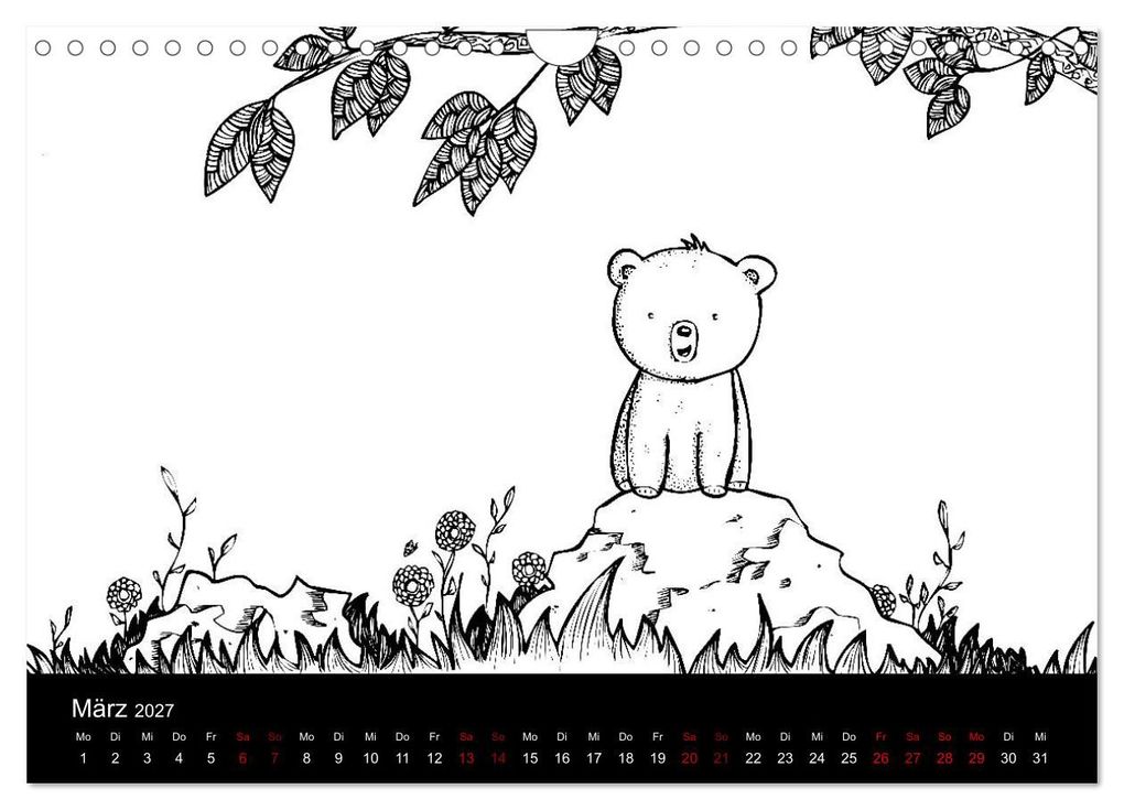 Weitere Ansicht: Bezaubernde Mini-Monster - Ein Ausmal-Kalender (Wandkalender 2027 DIN A4 quer), CALVENDO Monatskalender | Benita Zabel, Calvendo