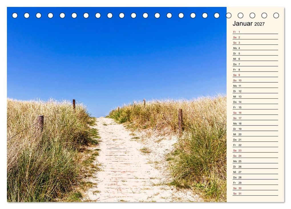 Weitere Ansicht: Langeoog Geburtstagskalender (Tischkalender 2027 DIN A5 quer), CALVENDO Monatskalender | Andrea Dreegmeyer, Calvendo