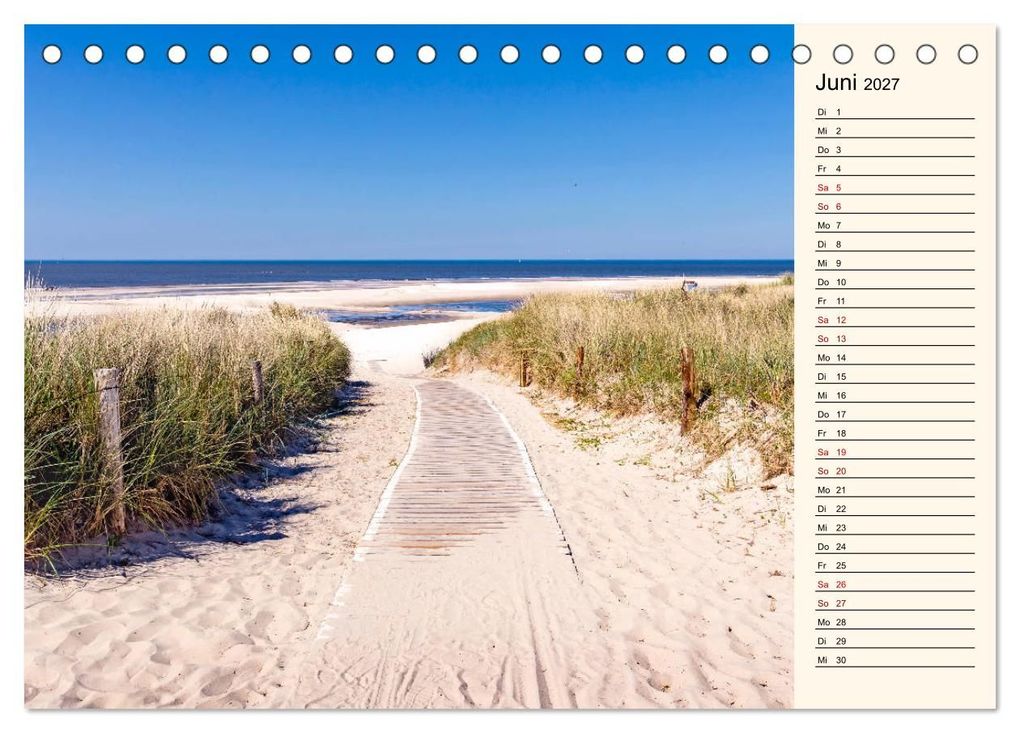 Weitere Ansicht: Langeoog Geburtstagskalender (Tischkalender 2027 DIN A5 quer), CALVENDO Monatskalender | Andrea Dreegmeyer, Calvendo