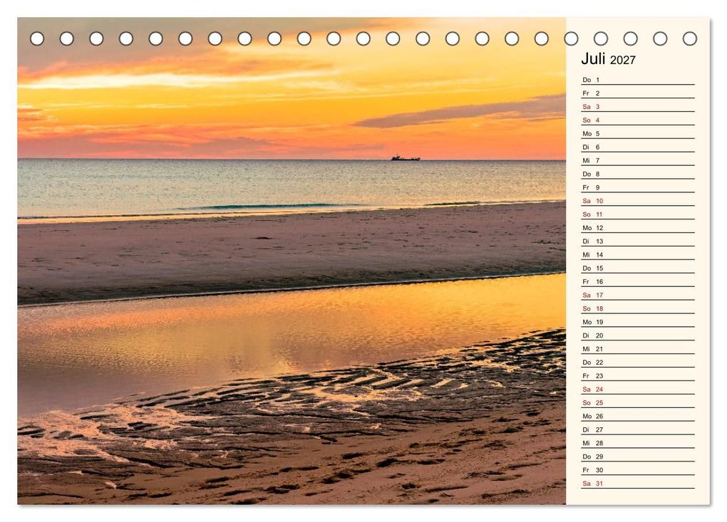 Weitere Ansicht: Langeoog Geburtstagskalender (Tischkalender 2027 DIN A5 quer), CALVENDO Monatskalender | Andrea Dreegmeyer, Calvendo
