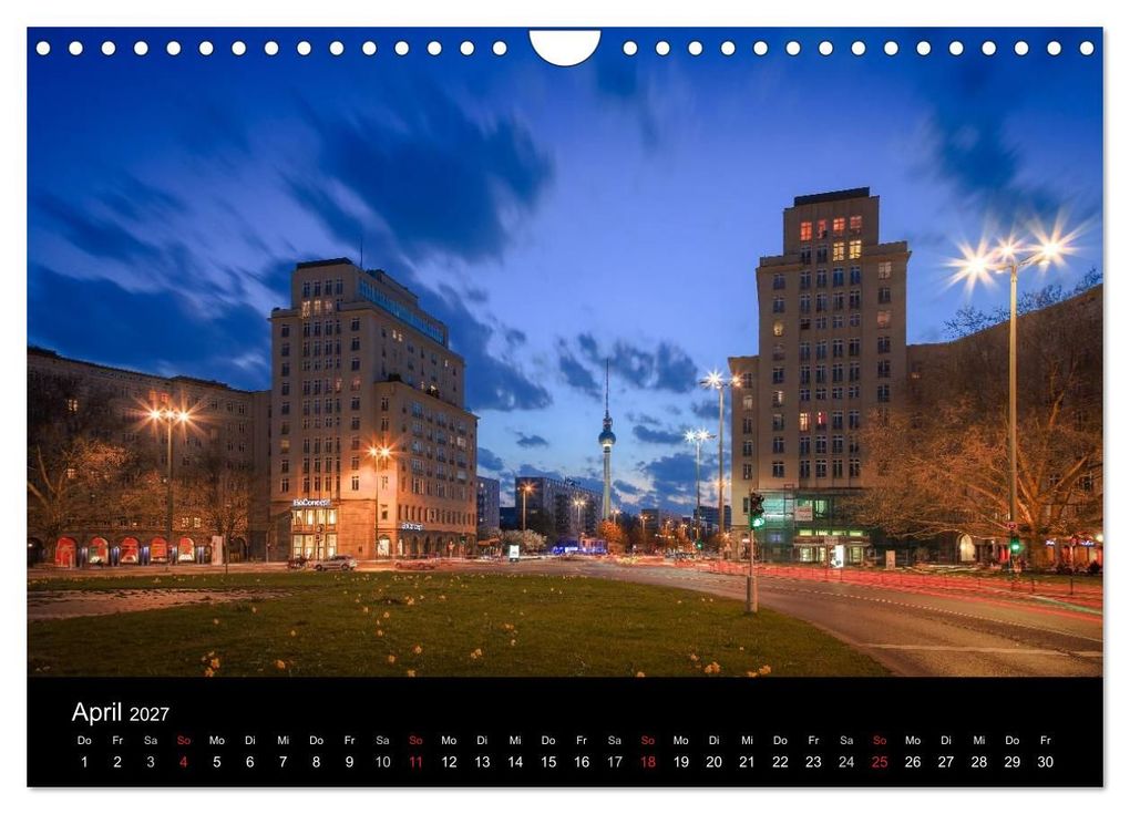 Weitere Ansicht: Die Blaue Stunde in Berlin (Wandkalender 2027 DIN A4 quer), CALVENDO Monatskalender | Fotoatelier Berlin, Calvendo