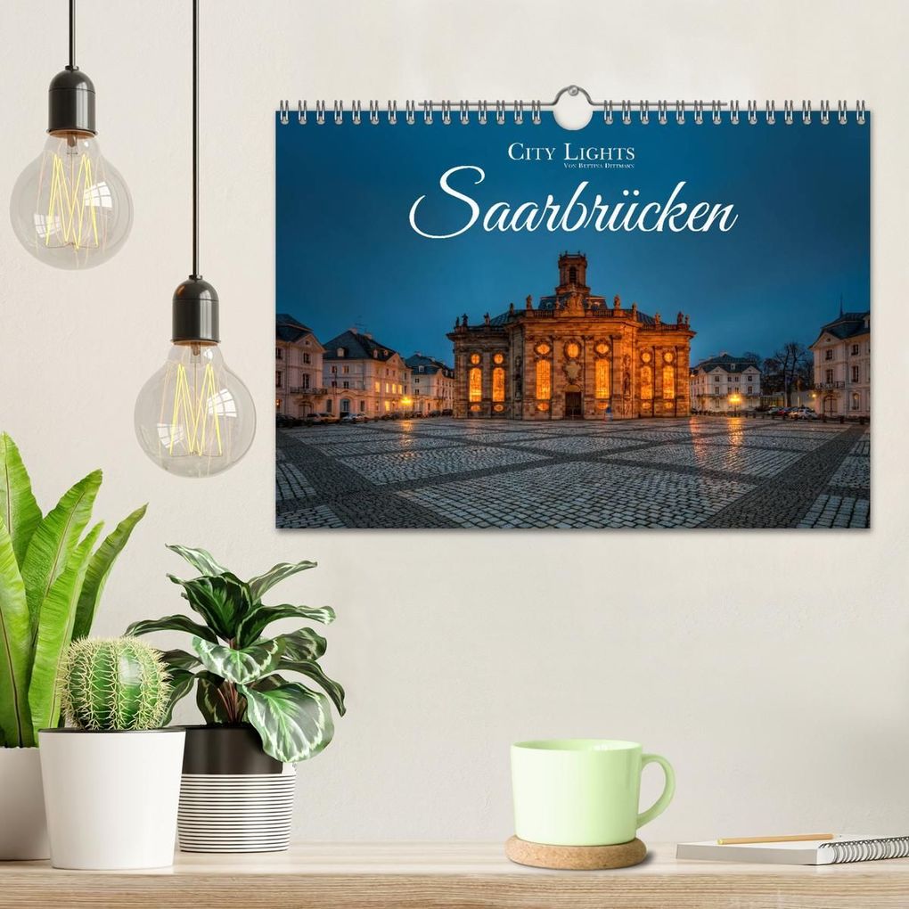 Weitere Ansicht: City Lights Saarbrücken (Wandkalender 2027 DIN A4 quer), CALVENDO Monatskalender | Bettina Dittmann, Calvendo