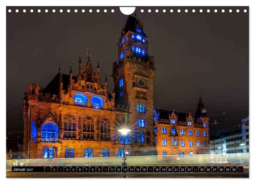 Weitere Ansicht: City Lights Saarbrücken (Wandkalender 2027 DIN A4 quer), CALVENDO Monatskalender | Bettina Dittmann, Calvendo