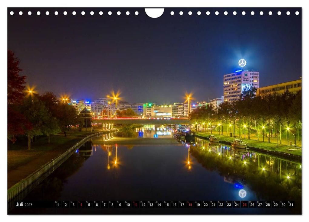 Weitere Ansicht: City Lights Saarbrücken (Wandkalender 2027 DIN A4 quer), CALVENDO Monatskalender | Bettina Dittmann, Calvendo