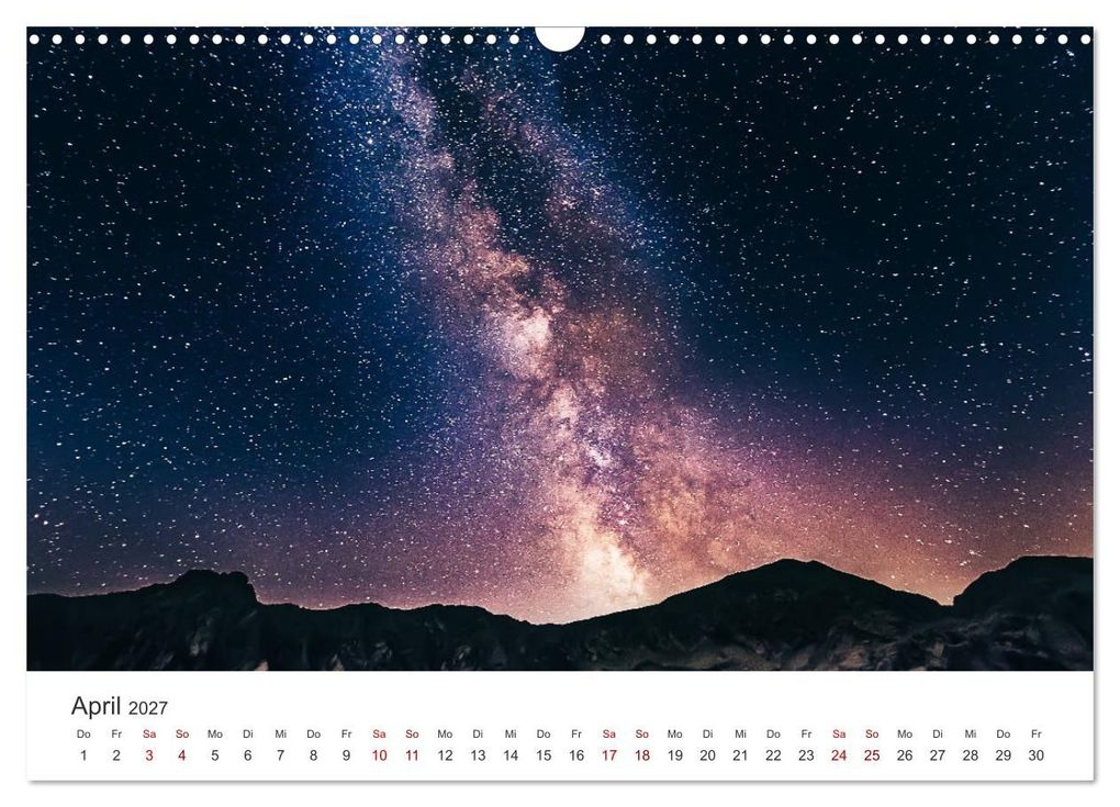 Weitere Ansicht: Nachthimmel - Unfassbare Fotografien der Sterne. (Wandkalender 2027 DIN A3 quer), CALVENDO Monatskalender | Benjamin Lederer, Calvendo