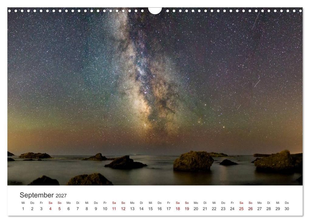 Weitere Ansicht: Nachthimmel - Unfassbare Fotografien der Sterne. (Wandkalender 2027 DIN A3 quer), CALVENDO Monatskalender | Benjamin Lederer, Calvendo