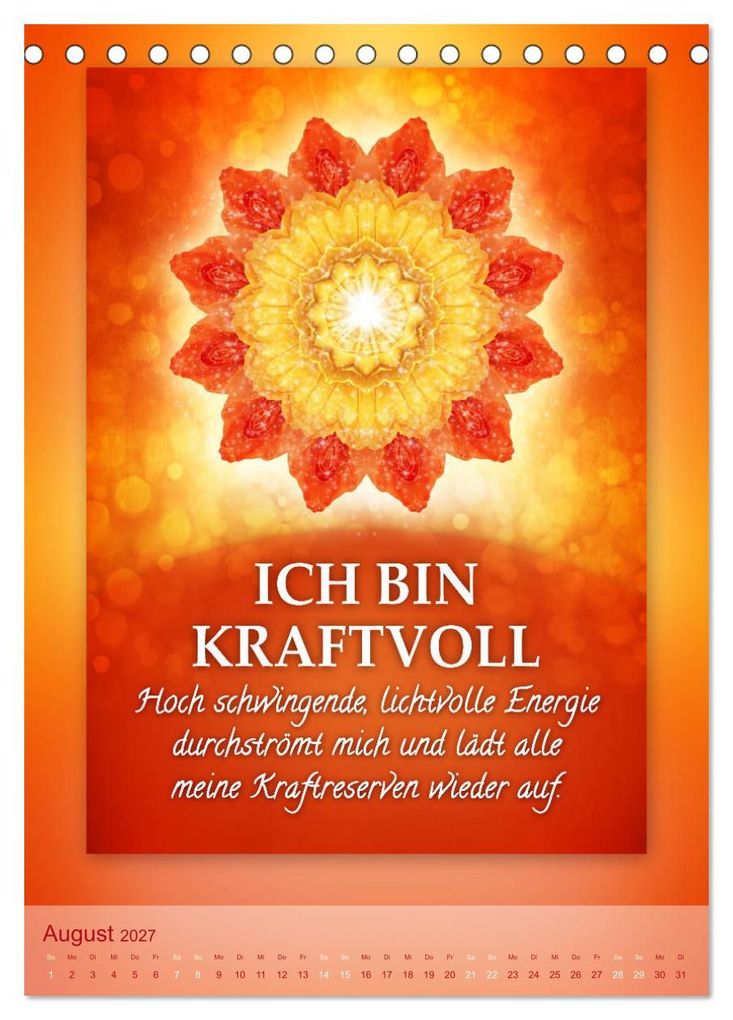 Weitere Ansicht: ICH BIN Licht und Liebe - Kalender (Tischkalender 2027 DIN A5 hoch), CALVENDO Monatskalender | Gaby Shayana Hoffmann, Calvendo