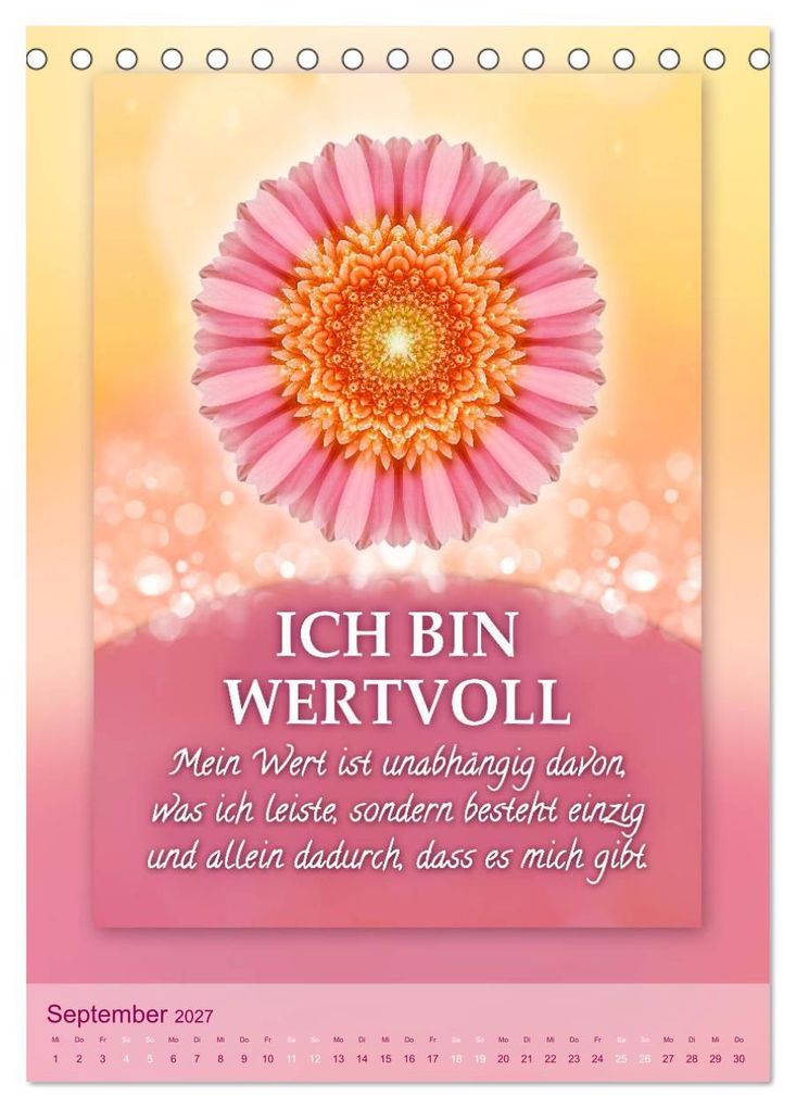 Weitere Ansicht: ICH BIN Licht und Liebe - Kalender (Tischkalender 2027 DIN A5 hoch), CALVENDO Monatskalender | Gaby Shayana Hoffmann, Calvendo