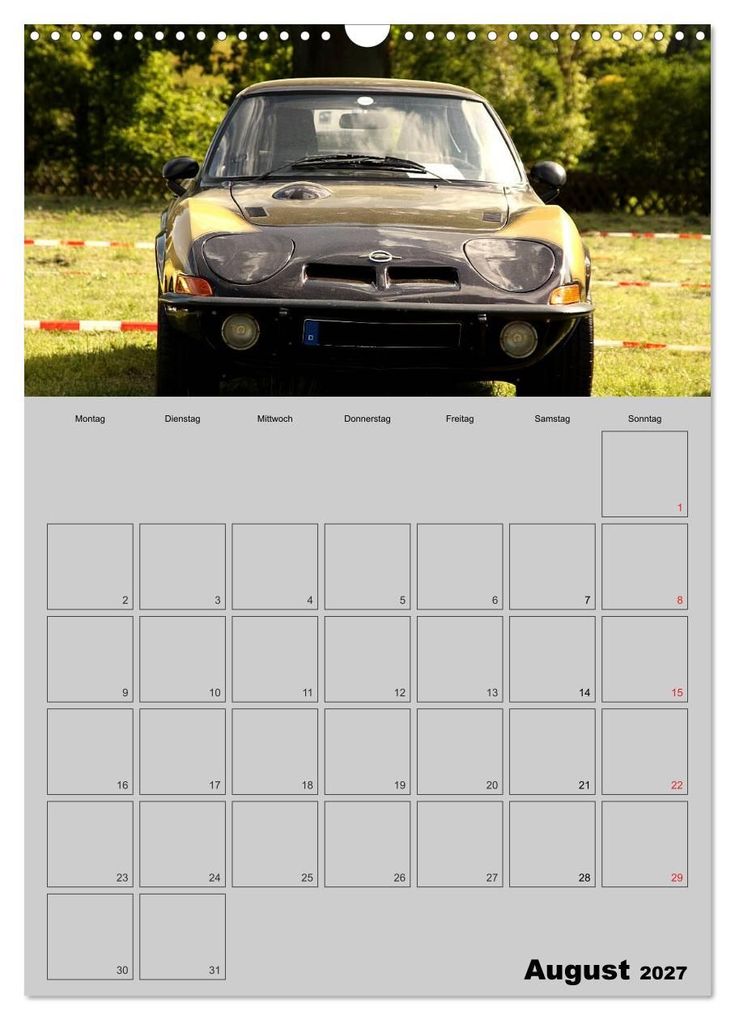 Weitere Ansicht: Opel GT Terminplaner (Wandkalender 2027 DIN A3 hoch), CALVENDO Monatskalender | Anja Bagunk, Calvendo