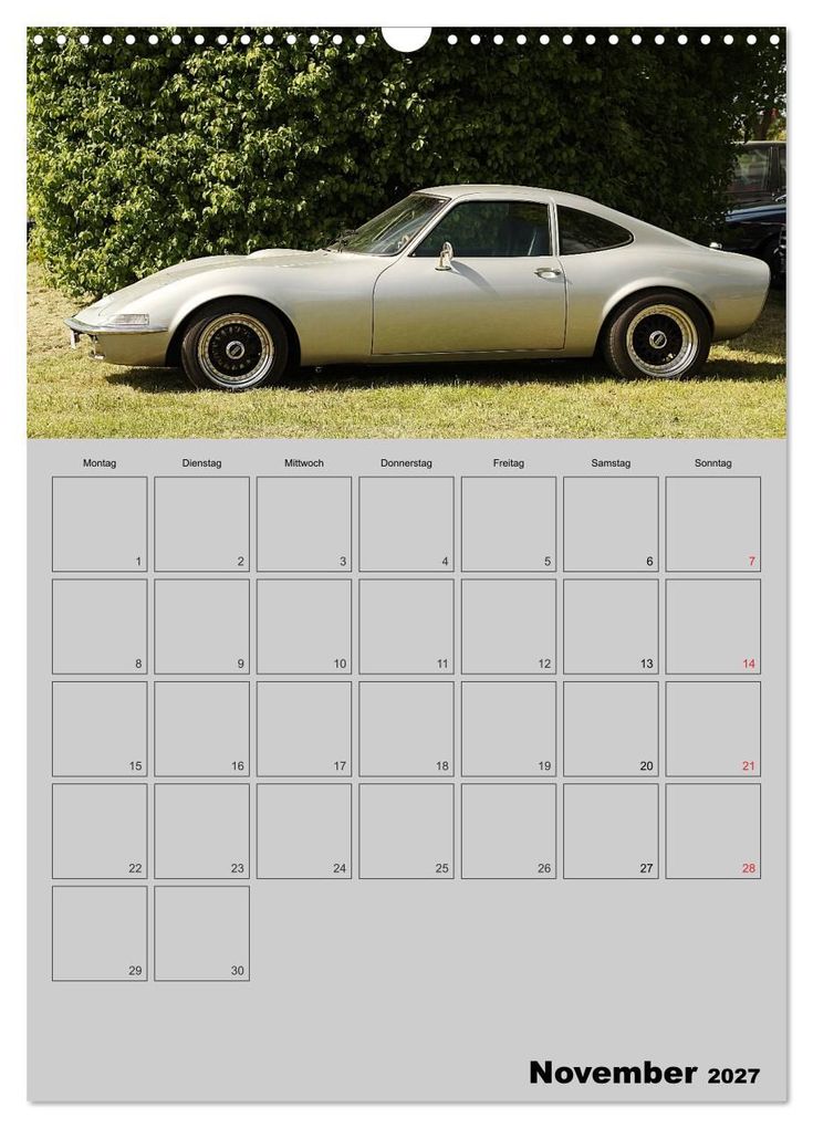 Weitere Ansicht: Opel GT Terminplaner (Wandkalender 2027 DIN A3 hoch), CALVENDO Monatskalender | Anja Bagunk, Calvendo