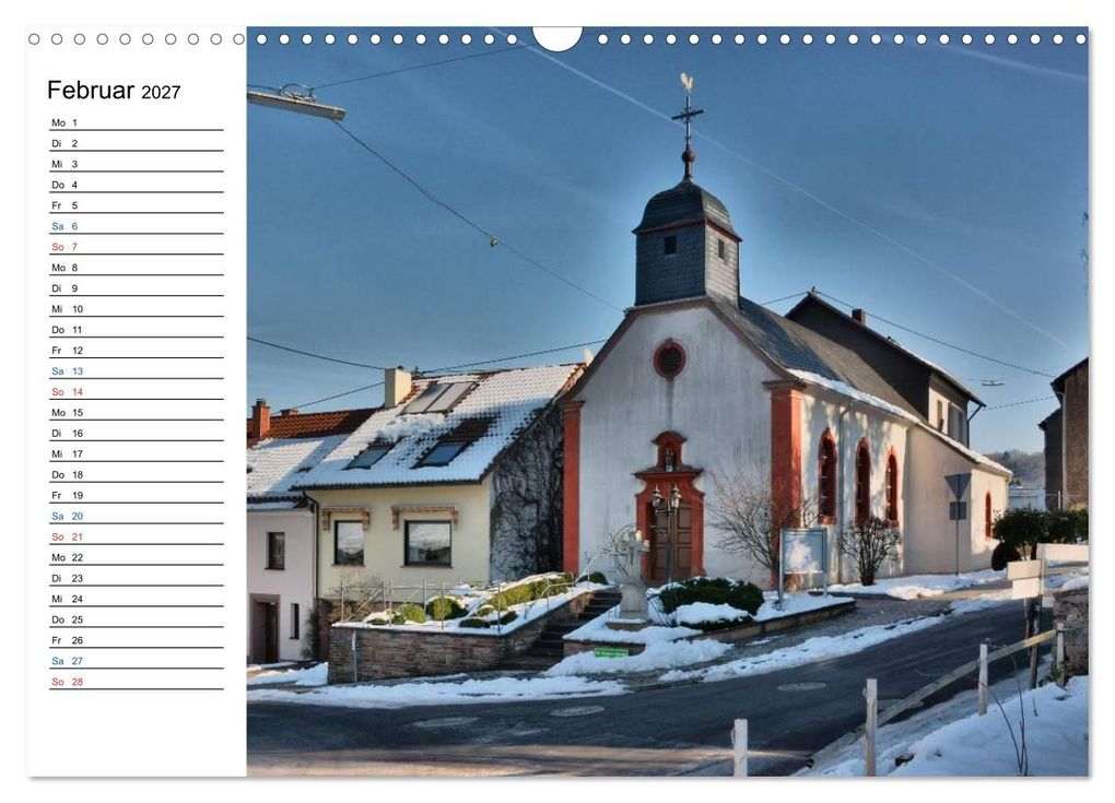Weitere Ansicht: Sa(ar)krale Baukunst - Kapellen im Saarland (Wandkalender 2027 DIN A3 quer), CALVENDO Monatskalender | Thomas Bartruff, Calvendo
