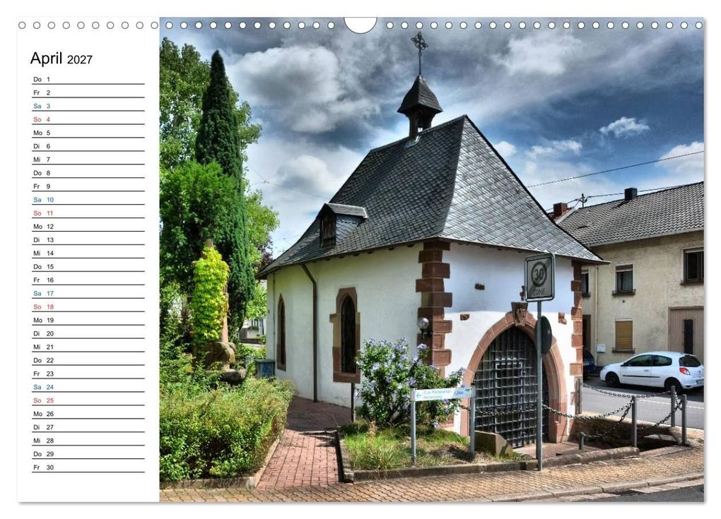 Weitere Ansicht: Sa(ar)krale Baukunst - Kapellen im Saarland (Wandkalender 2027 DIN A3 quer), CALVENDO Monatskalender | Thomas Bartruff, Calvendo