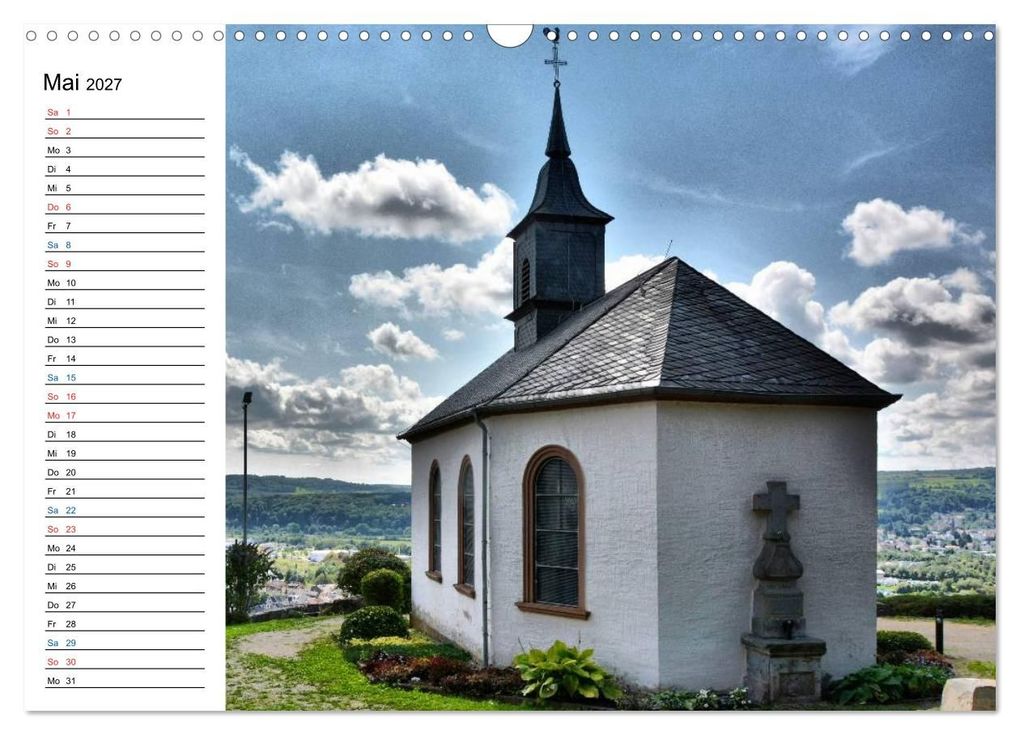 Weitere Ansicht: Sa(ar)krale Baukunst - Kapellen im Saarland (Wandkalender 2027 DIN A3 quer), CALVENDO Monatskalender | Thomas Bartruff, Calvendo