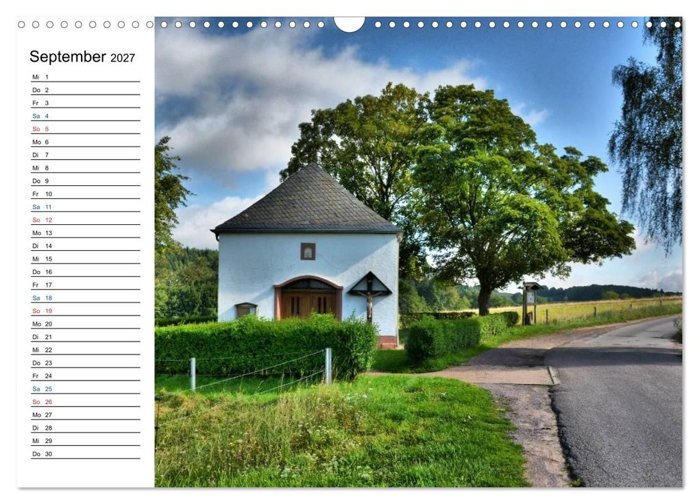 Weitere Ansicht: Sa(ar)krale Baukunst - Kapellen im Saarland (Wandkalender 2027 DIN A3 quer), CALVENDO Monatskalender | Thomas Bartruff, Calvendo