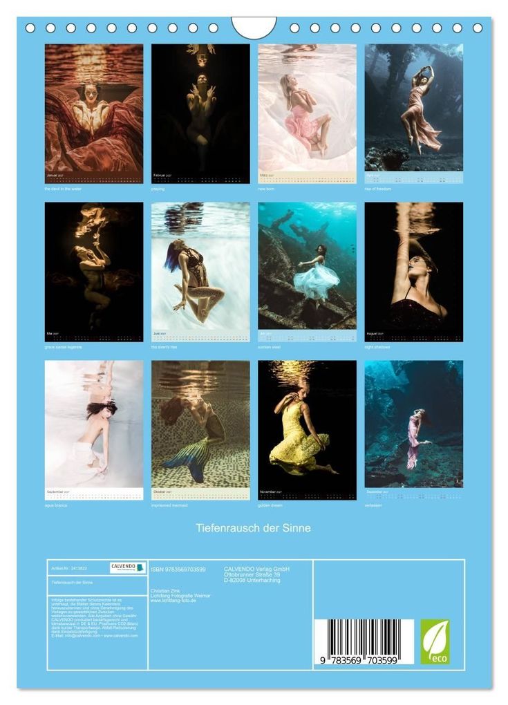 Weitere Ansicht: Tiefenrausch der Sinne (Wandkalender 2027 DIN A4 hoch), CALVENDO Monatskalender | Christian Zink Lichtfang Fotografie Weimar, Calvendo