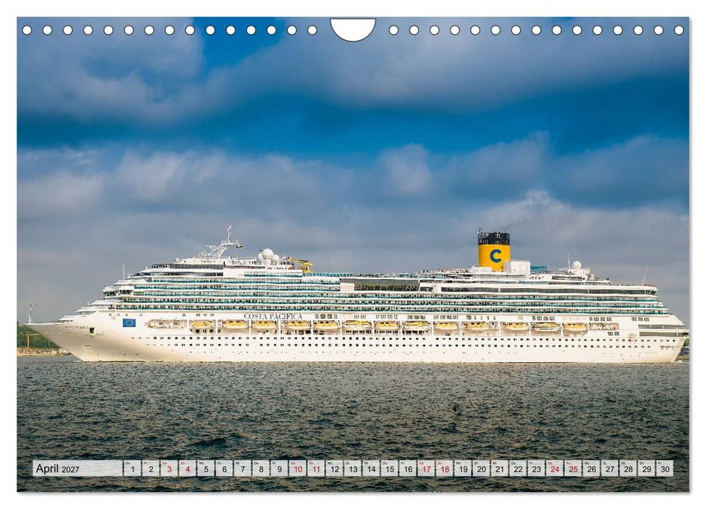 Weitere Ansicht: Kreuzfahrtschiffe 2027 (Wandkalender 2027 DIN A4 quer), CALVENDO Monatskalender | Micha Tuschy, Calvendo