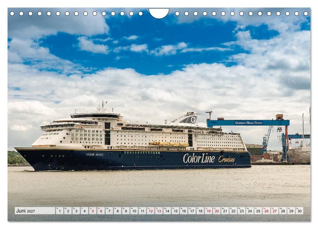 Weitere Ansicht: Kreuzfahrtschiffe 2027 (Wandkalender 2027 DIN A4 quer), CALVENDO Monatskalender | Micha Tuschy, Calvendo