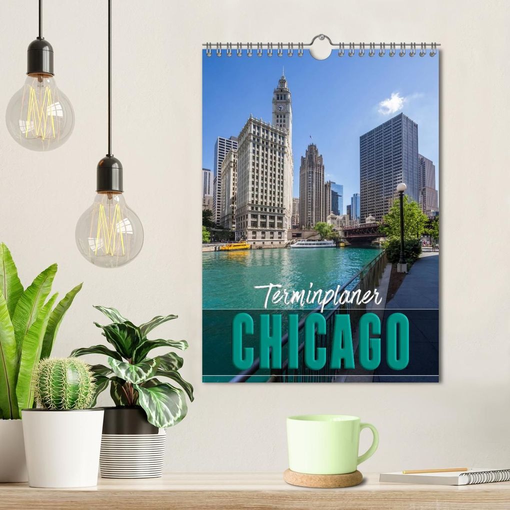 Weitere Ansicht: CHICAGO Terminplaner (Wandkalender 2027 DIN A4 hoch), CALVENDO Monatskalender | Melanie Viola, Calvendo