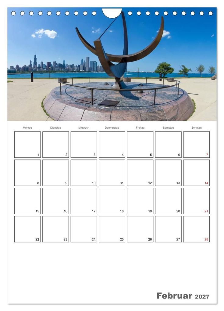 Weitere Ansicht: CHICAGO Terminplaner (Wandkalender 2027 DIN A4 hoch), CALVENDO Monatskalender | Melanie Viola, Calvendo