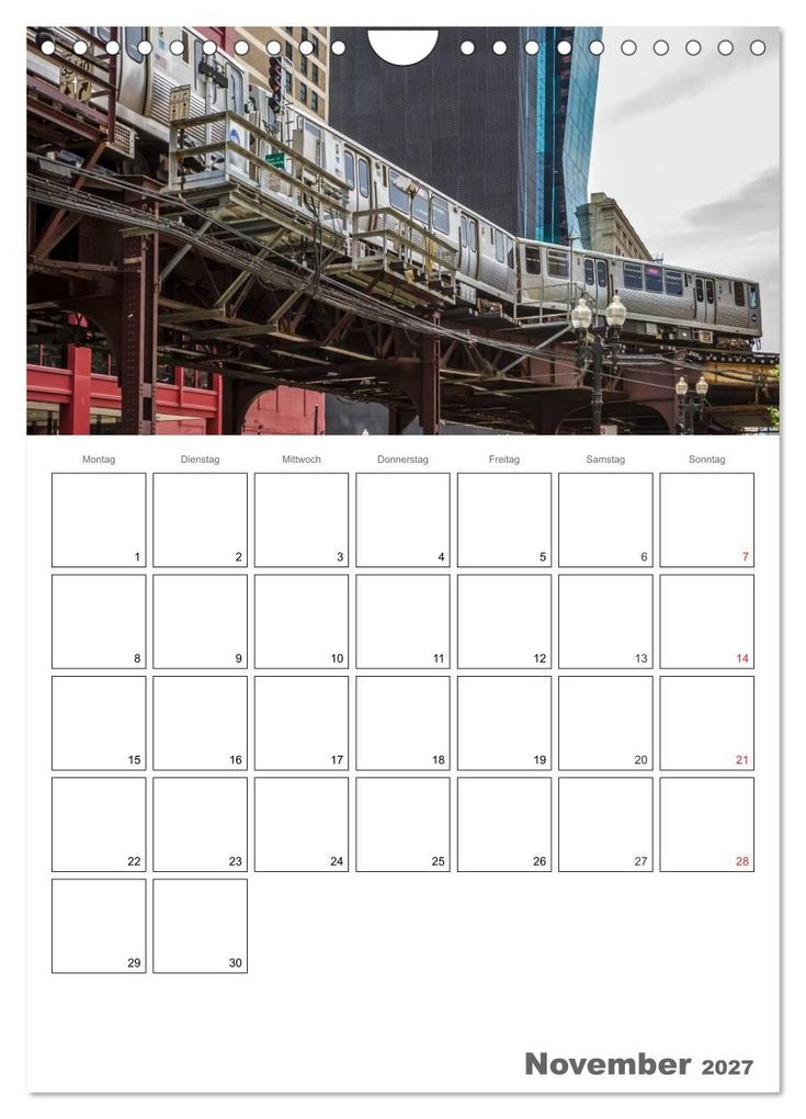 Weitere Ansicht: CHICAGO Terminplaner (Wandkalender 2027 DIN A4 hoch), CALVENDO Monatskalender | Melanie Viola, Calvendo