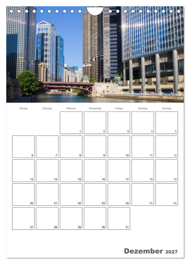Weitere Ansicht: CHICAGO Terminplaner (Wandkalender 2027 DIN A4 hoch), CALVENDO Monatskalender | Melanie Viola, Calvendo