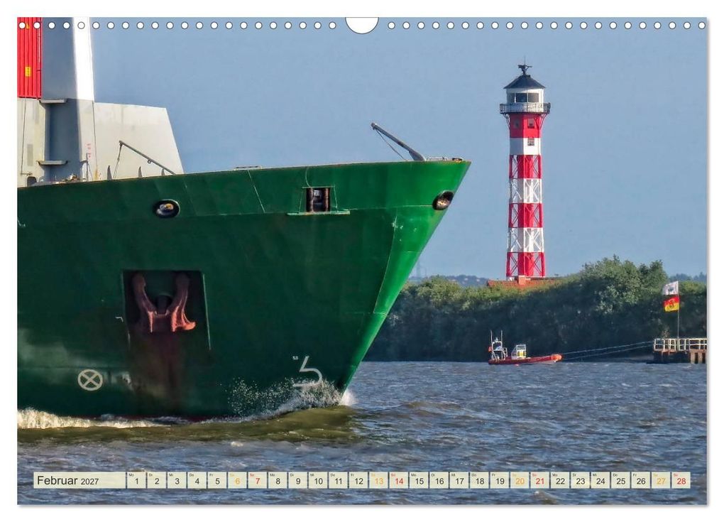 Weitere Ansicht: Containerschiffe auf der Elbe (Wandkalender 2027 DIN A3 quer), CALVENDO Monatskalender | Peter Roder, Calvendo