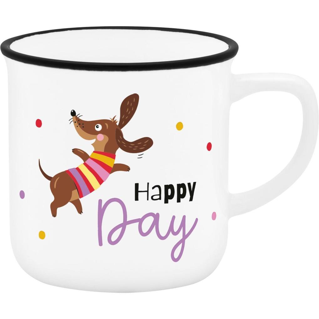 Weitere Ansicht: Espressotasse Dackel "Happy Day