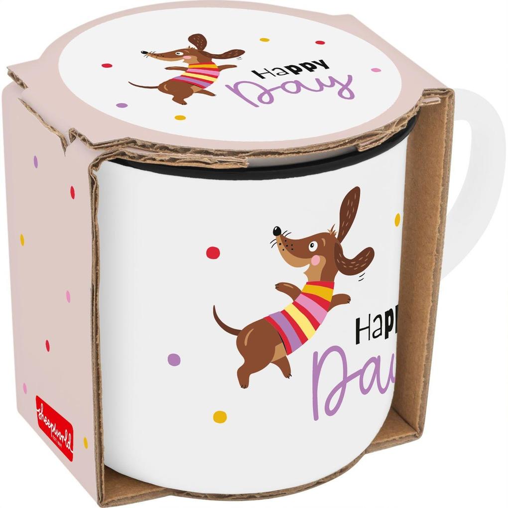 Weitere Ansicht: Espressotasse Dackel "Happy Day