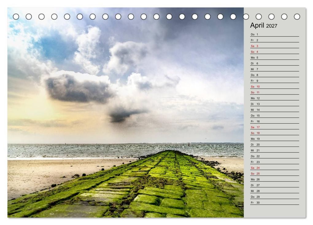 Weitere Ansicht: NORDERNEY Geburtstagskalender mit Planerfunktion (Tischkalender 2027 DIN A5 quer), CALVENDO Monatskalender | Andrea Dreegmeyer, Calvendo
