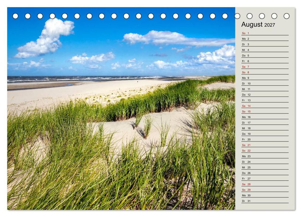 Weitere Ansicht: NORDERNEY Geburtstagskalender mit Planerfunktion (Tischkalender 2027 DIN A5 quer), CALVENDO Monatskalender | Andrea Dreegmeyer, Calvendo