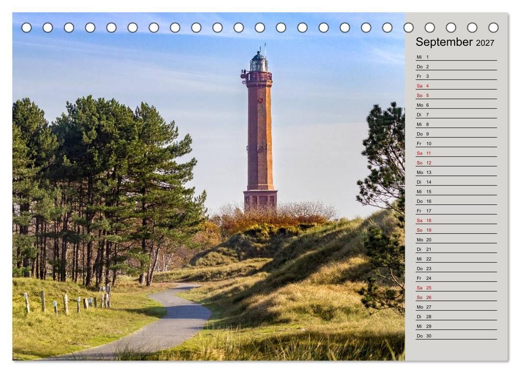 Weitere Ansicht: NORDERNEY Geburtstagskalender mit Planerfunktion (Tischkalender 2027 DIN A5 quer), CALVENDO Monatskalender | Andrea Dreegmeyer, Calvendo