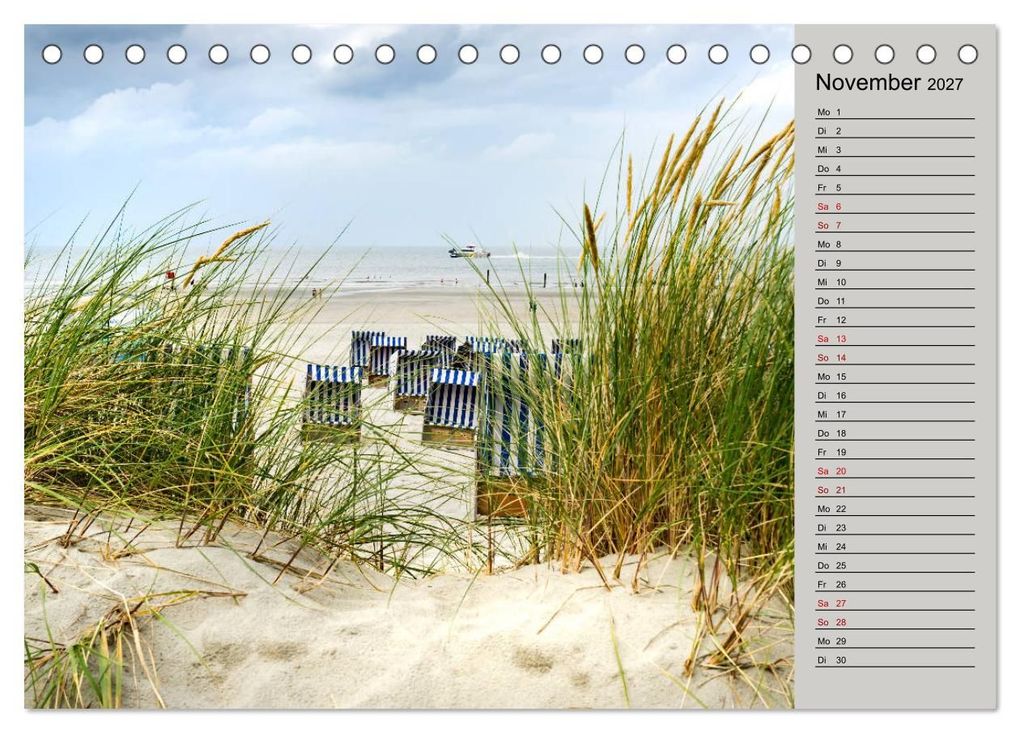 Weitere Ansicht: NORDERNEY Geburtstagskalender mit Planerfunktion (Tischkalender 2027 DIN A5 quer), CALVENDO Monatskalender | Andrea Dreegmeyer, Calvendo