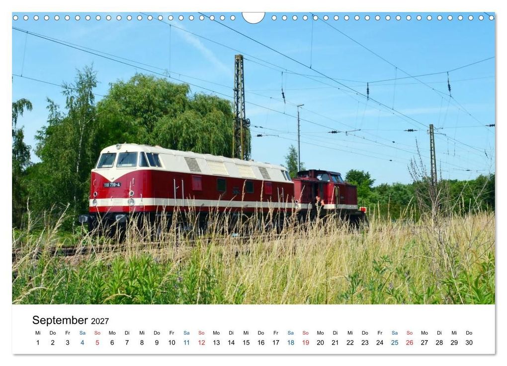 Weitere Ansicht: U-Boot trifft Babelsbergerin. Die Baureihen 118 und 119 der Deutschen Reichsbahn (Wandkalender 2027 DIN A3 quer), CALVENDO Monatskalender | Wolfgang Gerstner, Calvendo