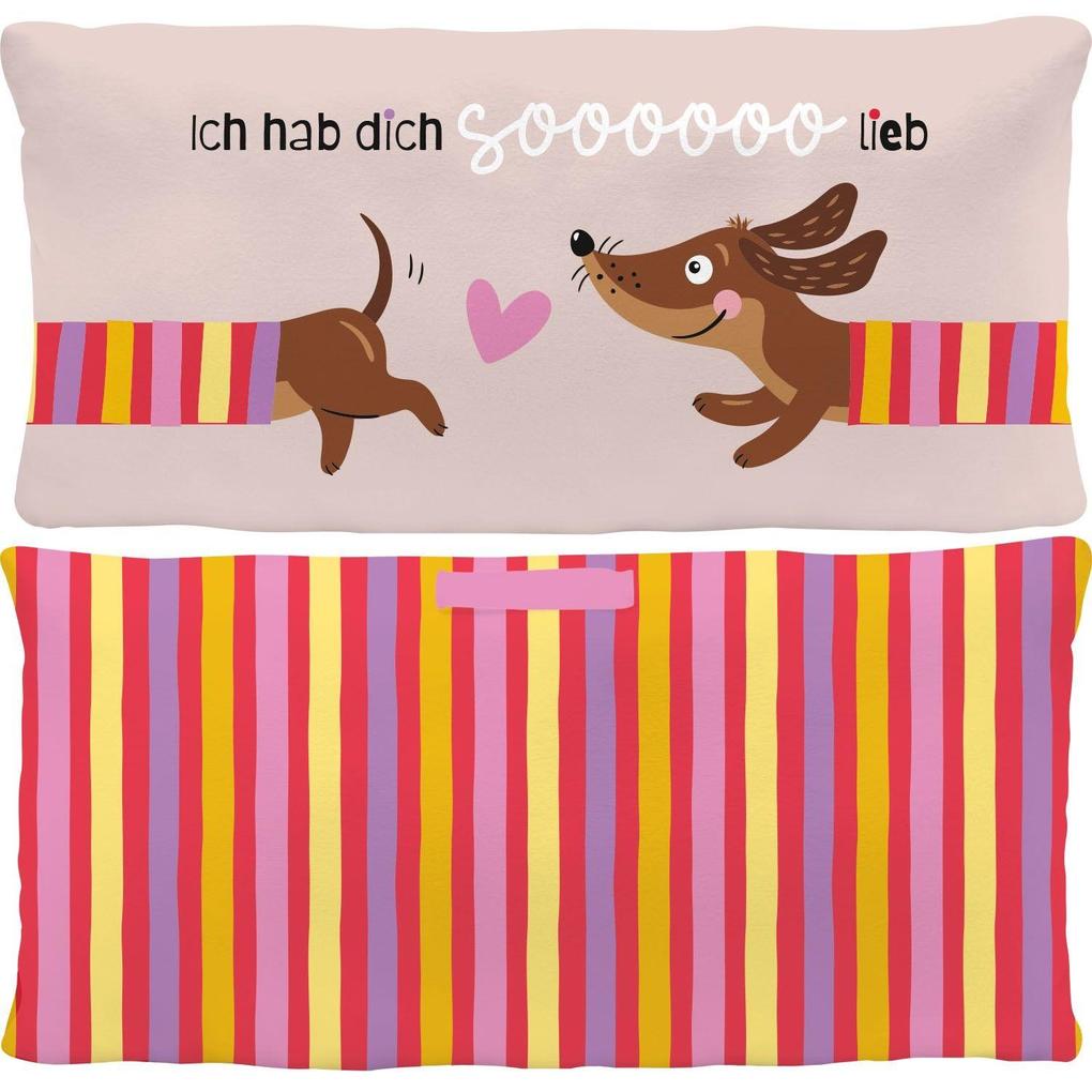 Weitere Ansicht: Plüschkissen Dackel