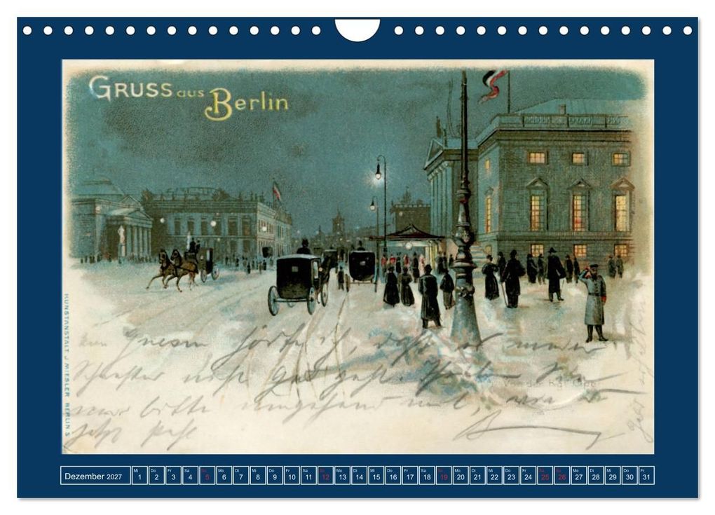 Weitere Ansicht: Historisches Berlin von 1888 bis 1918 (Wandkalender 2027 DIN A4 quer), CALVENDO Monatskalender | Jens Siebert, Calvendo